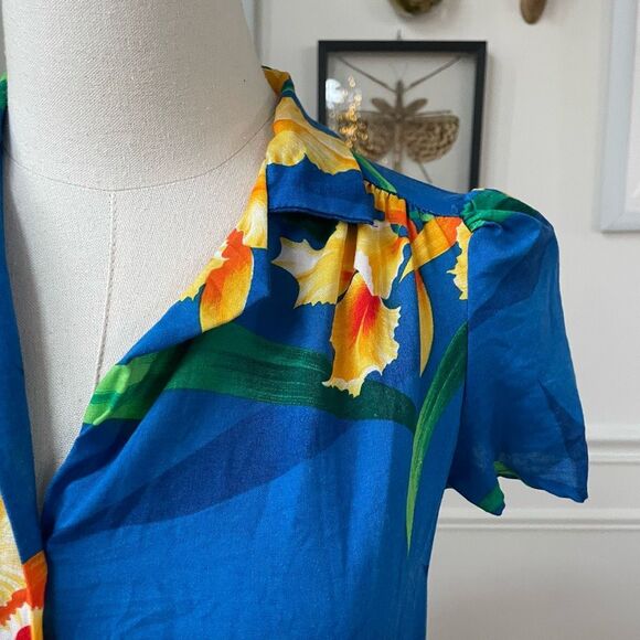 Vintage 70s 80s That’s It Tropical Floral Hawiian Shirt XS S - Picture 2 of 7